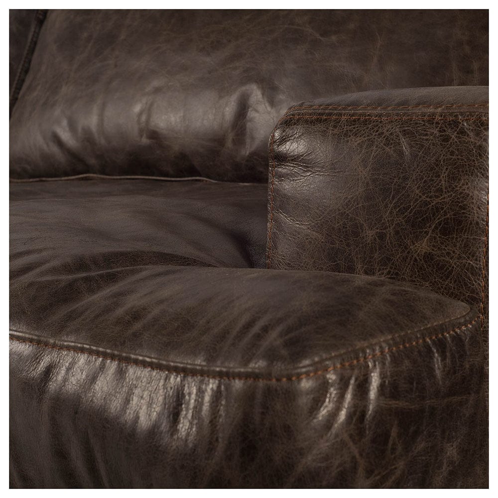 Mercana - Colburne I Brown Leather Body Wood/Iron Frame Club Chair - 67086 view 3