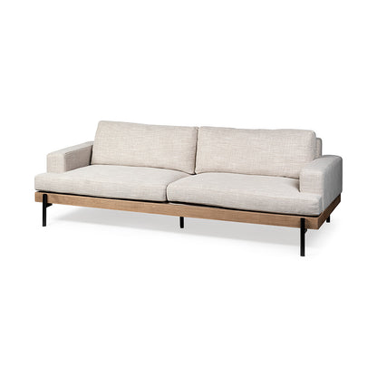 Mercana - Colburne II 95" Beige Upholstered Three Seater Sofa - 68756 view 1