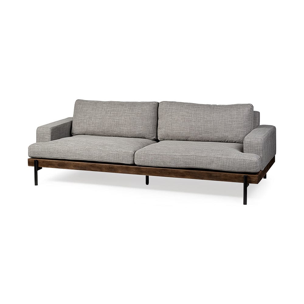 Mercana - Colburne II 95" Gray Upholstered Three Seater Sofa - 68758 view 1