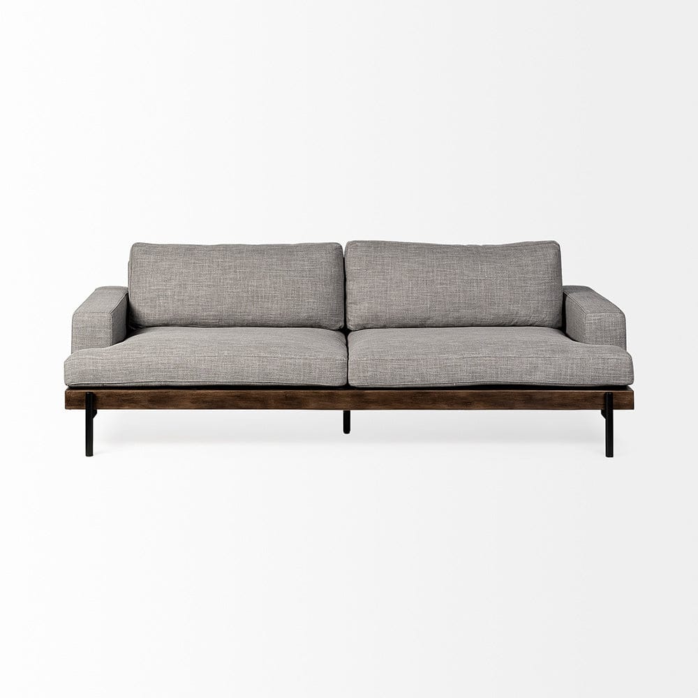 Mercana - Colburne II 95" Gray Upholstered Three Seater Sofa - 68758 view 3