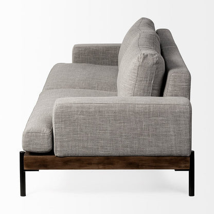 Mercana - Colburne II 95" Gray Upholstered Three Seater Sofa - 68758 view 4