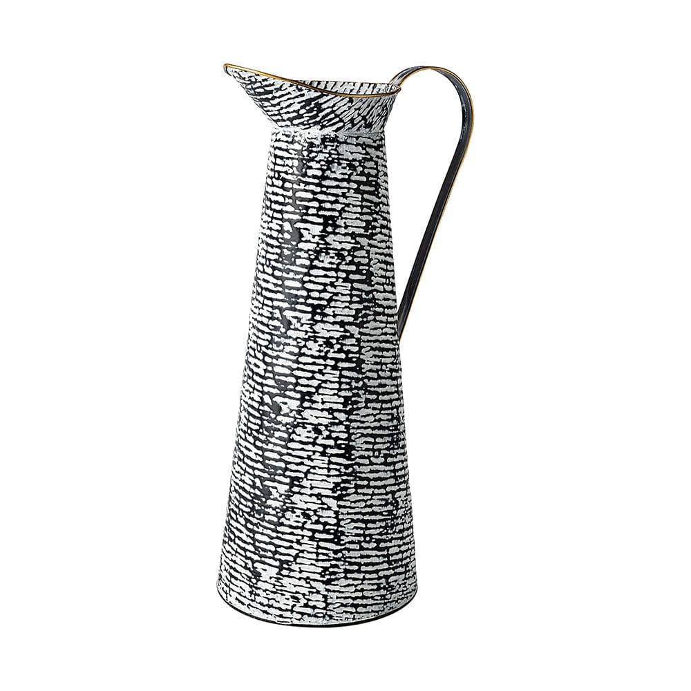 Mercana - Colette Large Black/White Patterned Vase - 68788 view 1