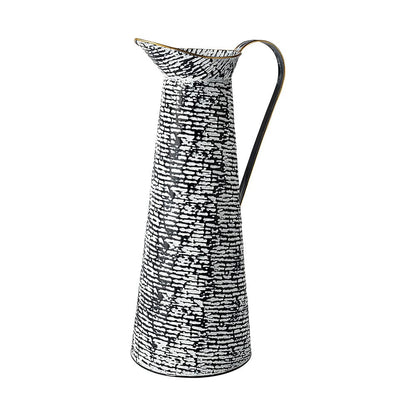 Mercana - Colette Large Black/White Patterned Vase - 68788 view 1