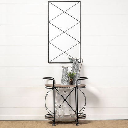 Mercana - Colette Small Black/White Patterned Vase - 68787 view 4