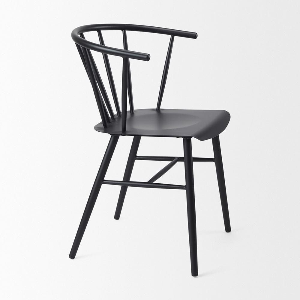 Mercana - Colin 21.3L x 21.3W x 30.3H Black Metal Dining Chair - 69840 view 5