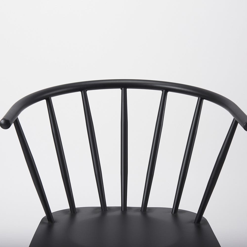 Mercana - Colin 21.3L x 21.3W x 30.3H Black Metal Dining Chair - 69840 view 6