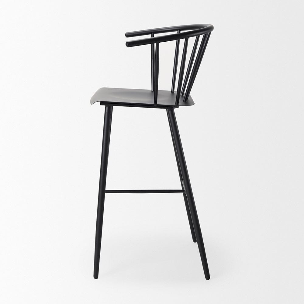 Mercana - Colin Black Metal Bar Stool - 69843 view 4