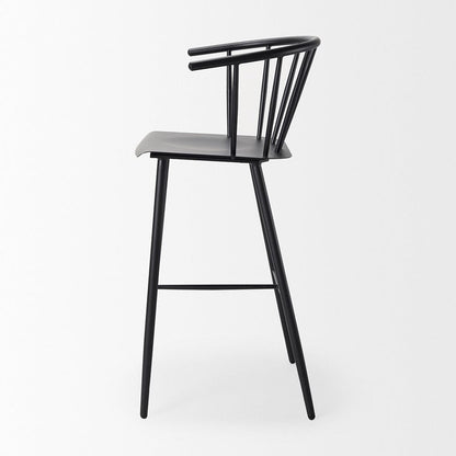 Mercana - Colin Black Metal Bar Stool - 69843 view 4