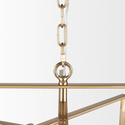 Mercana - Colleen Antiqued Gold Metal 4-Light Chandelier - 70448 view 5