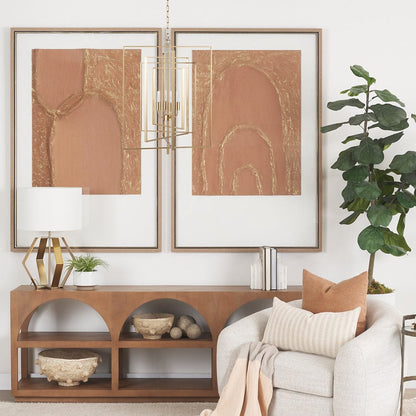 Mercana - Colleen Antiqued Gold Metal 4-Light Chandelier - 70448 view 8