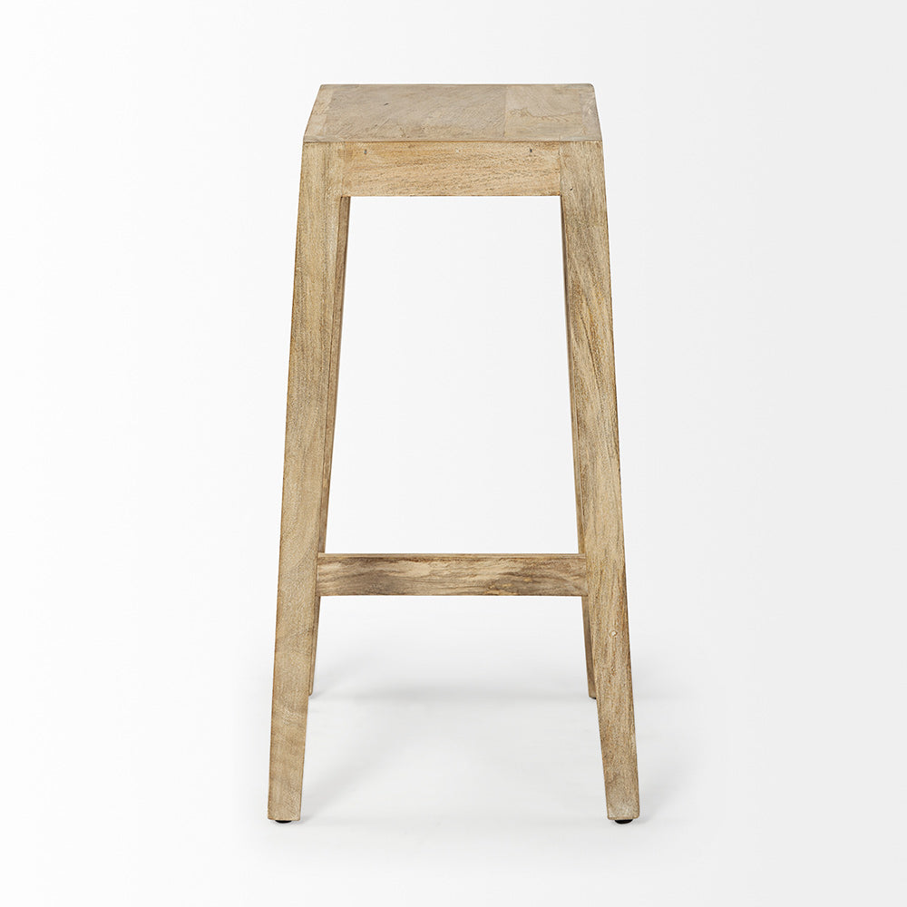Mercana - Colony 25" Seat Height Brown Wood Seat & Frame Stool - 50352 view 3