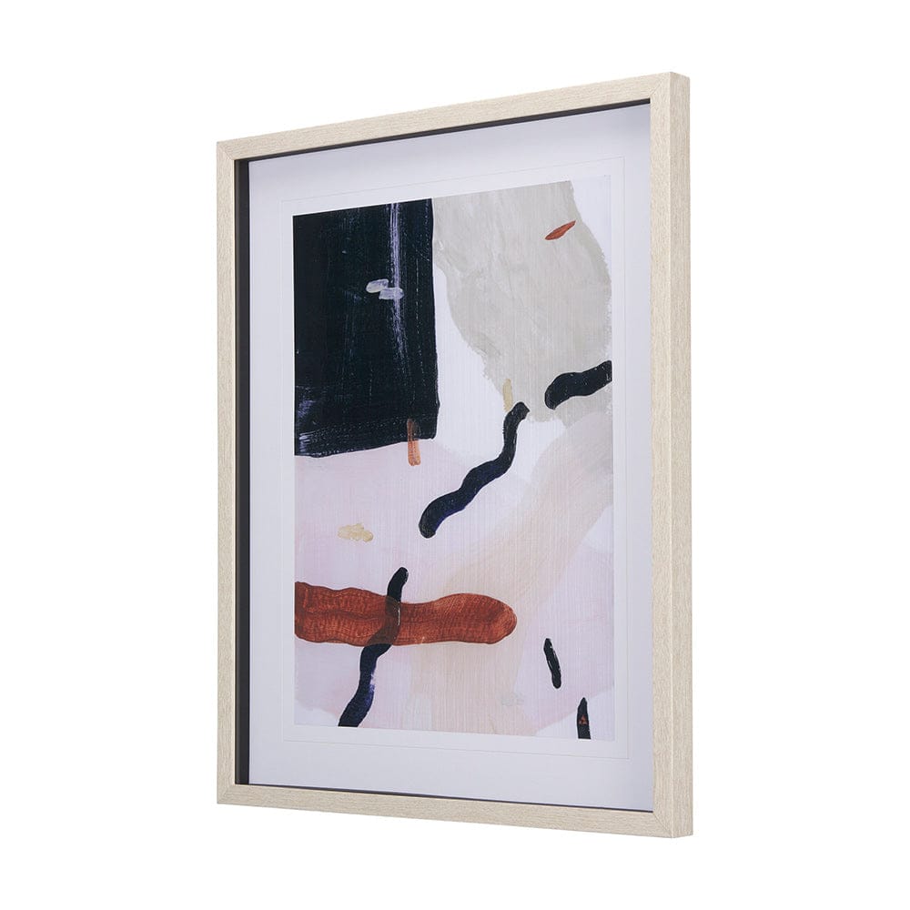 Mercana - Color Blocks I by Mercana Studio a Hand Embellished Textured Framed Art Print Matted under Glass - 14153 view 2