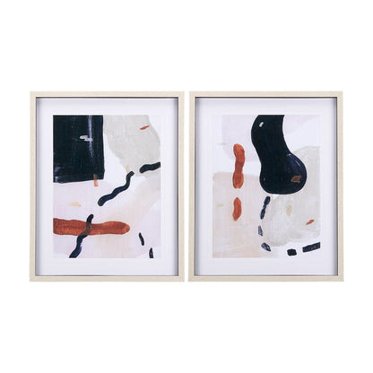Mercana - Color Blocks I by Mercana Studio a Hand Embellished Textured Framed Art Print Matted under Glass - 14153 view 8