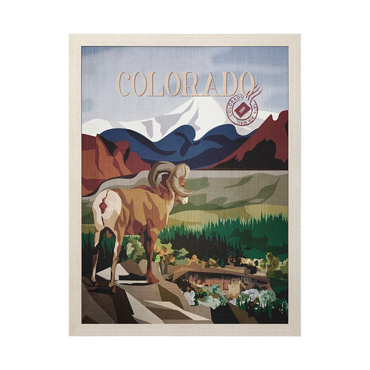 Mercana - Colorado Go USA L by Mercana Studio a Hand Embellished Decograph Framed Art Print - 14002 view 1