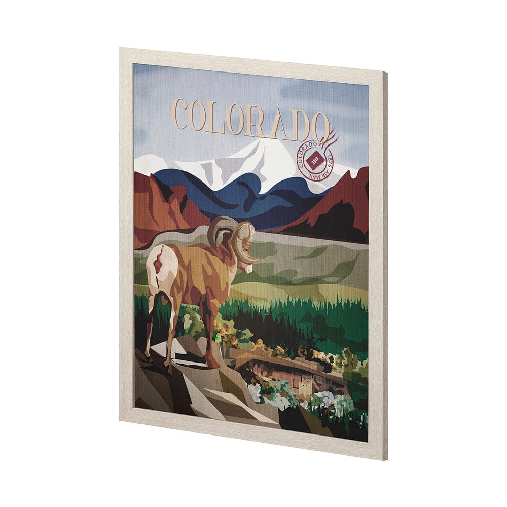 Mercana - Colorado Go USA L by Mercana Studio a Hand Embellished Decograph Framed Art Print - 14002 view 2