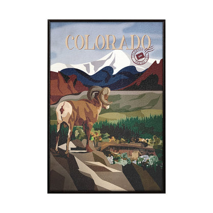 Mercana - Colorado Go USA SM by Mercana Studio a Hand Embellished Decograph Framed Art Print - 14001 view 1