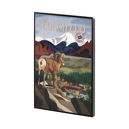 Mercana - Colorado Go USA SM by Mercana Studio a Hand Embellished Decograph Framed Art Print - 14001 view 2