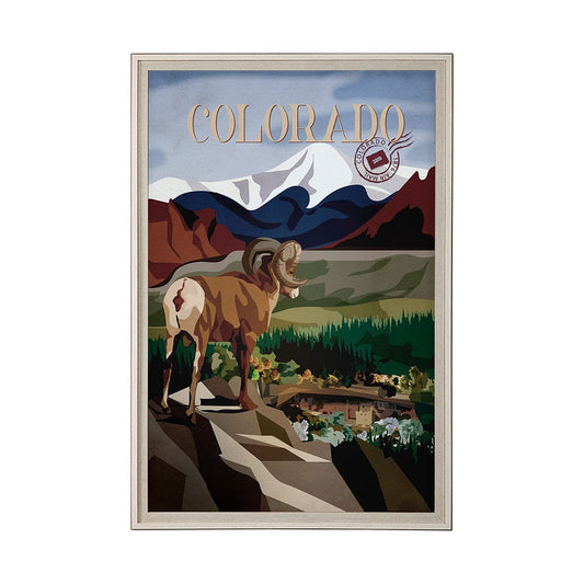 Mercana - Colorado Go USA XL by Mercana Studio a Hand Embellished Decograph Framed Art Print under Glass - 14003 view 1