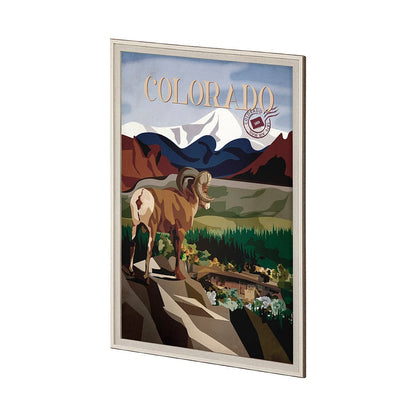Mercana - Colorado Go USA XL by Mercana Studio a Hand Embellished Decograph Framed Art Print under Glass - 14003 view 2
