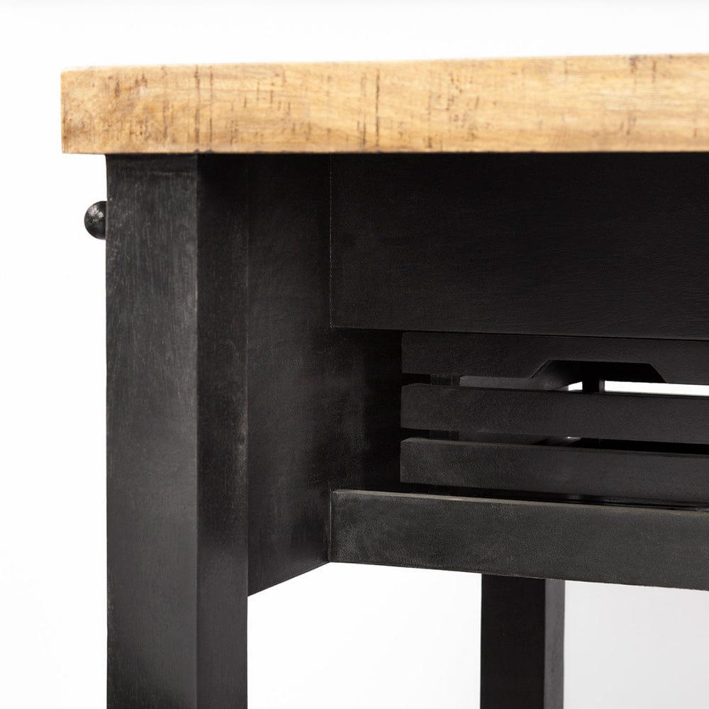 Mercana - Columbia 62L x 28W x 36H Black Wooden Kitchen Island - 68866 view 10