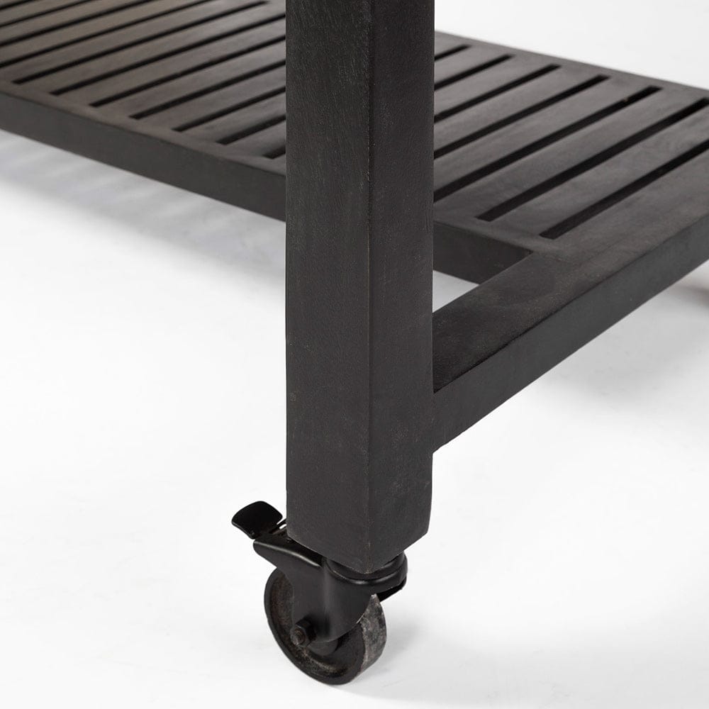 Mercana - Columbia 62L x 28W x 36H Black Wooden Kitchen Island - 68866 view 11