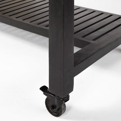 Mercana - Columbia 62L x 28W x 36H Black Wooden Kitchen Island - 68866 view 11