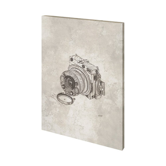 Mercana - Compass Camera Bronze I by Mercana Studio a Hand Embellished Textured Canvas - 101421-S view 1