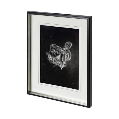 Mercana - Compass Camera II by Alarm a Hand Embellished Textured Framed Art Print Matted under Glass - 12779 view 1