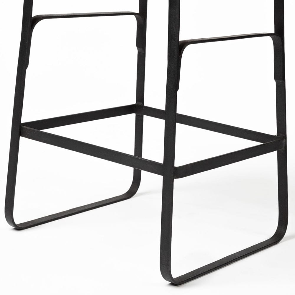Mercana - Conan 25" Seat Height Brown Wood Seat Black Metal Frame Counter Stool - 69008_CLOSEOUT view 7