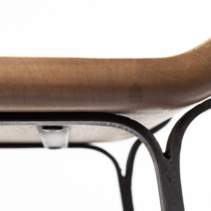 Mercana - Conan 25" Seat Height Brown Wood Seat Black Metal Frame Counter Stool - 69008_CLOSEOUT view 10
