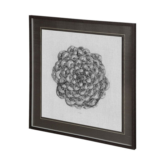 Mercana - Cone of View II by Mercana Studio a Hand Embellished Textured Framed Art Print Matted under Glass - 12421 view 1