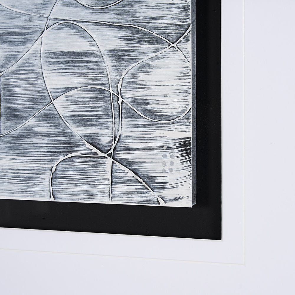 Mercana - Continuous Strand I by Studio M a handmade Original Framed Artwork under Glass - 15085 view 6