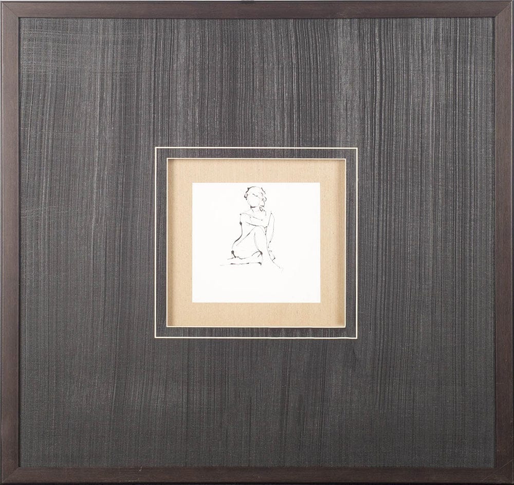 Mercana - Contour Figure 2 by Stefano Altamura a Hand Embellished Textured Framed Art Print Matted under Glass - 10312 view 2