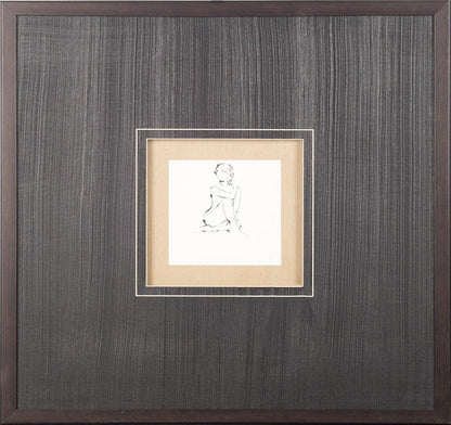 Mercana - Contour Figure 2 by Stefano Altamura a Hand Embellished Textured Framed Art Print Matted under Glass - 10312 view 2