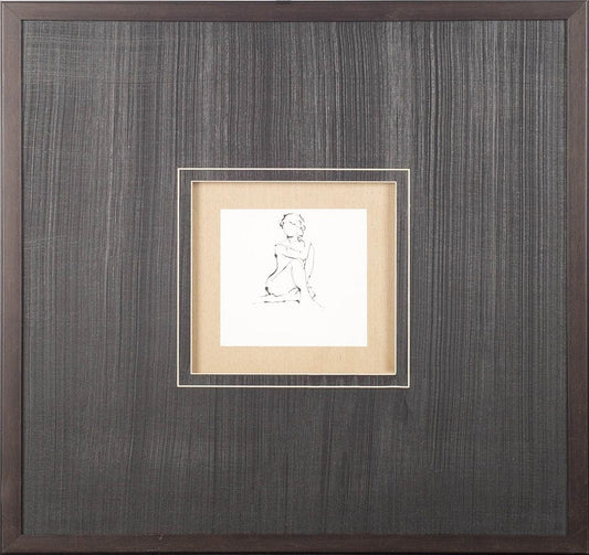 Mercana - Contour Figure 2 by Stefano Altamura a Hand Embellished Textured Framed Art Print Matted under Glass - 10312 view 2