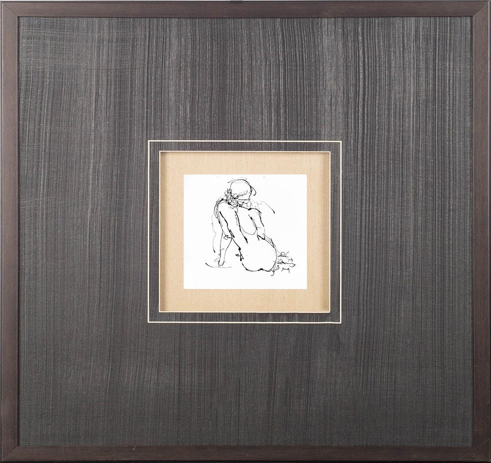 Mercana - Contour Figure 4 by Stefano Altamura a Hand Embellished Textured Framed Art Print Matted under Glass - 10313 view 2