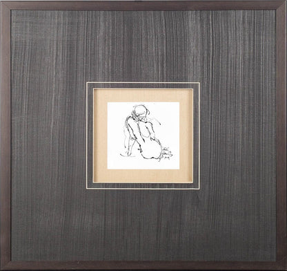 Mercana - Contour Figure 4 by Stefano Altamura a Hand Embellished Textured Framed Art Print Matted under Glass - 10313 view 2