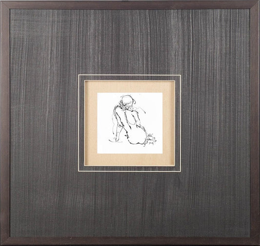 Mercana - Contour Figure 4 by Stefano Altamura a Hand Embellished Textured Framed Art Print Matted under Glass - 10313 view 2
