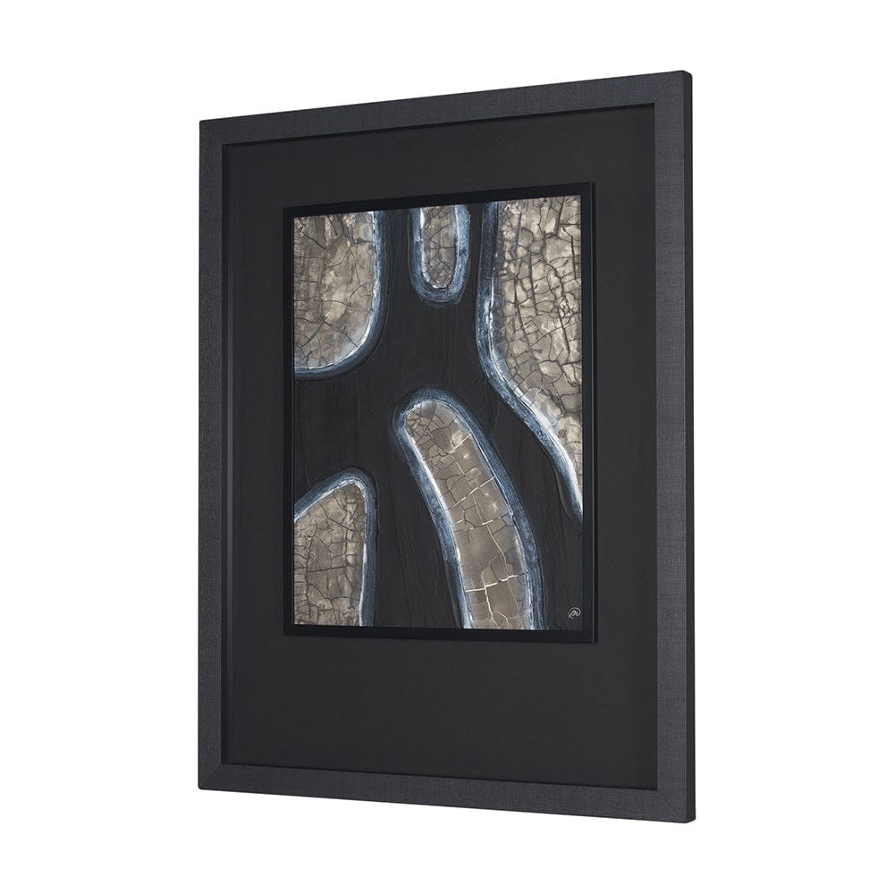 Mercana - Contrasting Paths I by Studio M a handmade Original Framed 3D Textured Artwork under Glass - 15256 view 2