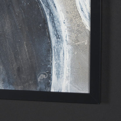Mercana - Contrasting Paths II by Studio M a handmade Original Framed 3D Textured Artwork under Glass - 15257 view 6