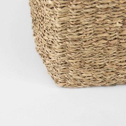 Mercana - Copenhagen 15.7L x 15.7W x 15.7H Medium Brown Square Twisted Seagrass Square Basket (Set of 3) - 69593 view 8
