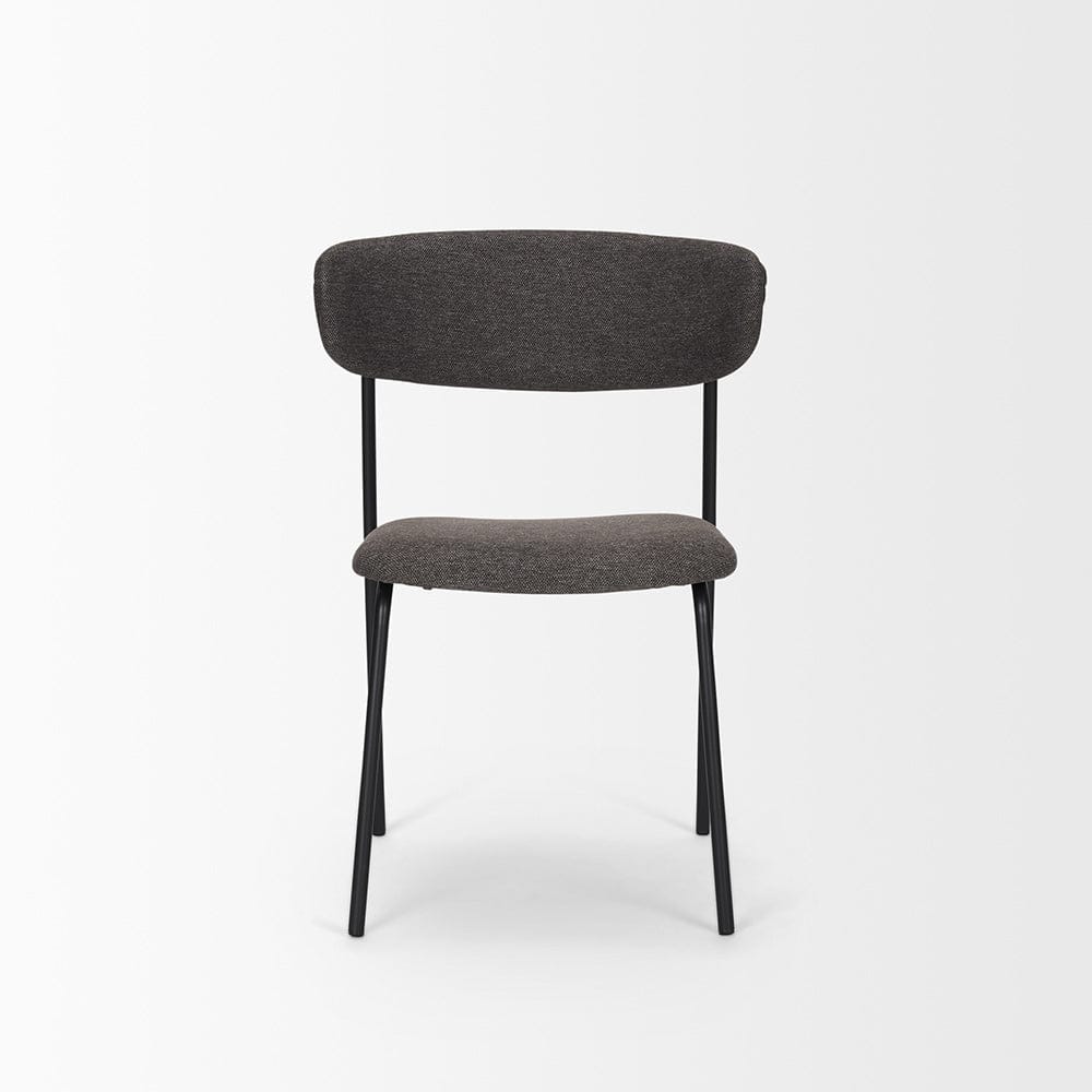Mercana - Corey Dining Chair w/ Gray Fabric & Matte Black Metal (Set of 2) - 70253 view 2