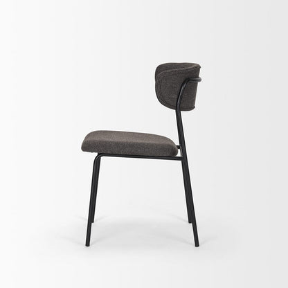 Mercana - Corey Dining Chair w/ Gray Fabric & Matte Black Metal (Set of 2) - 70253 view 3