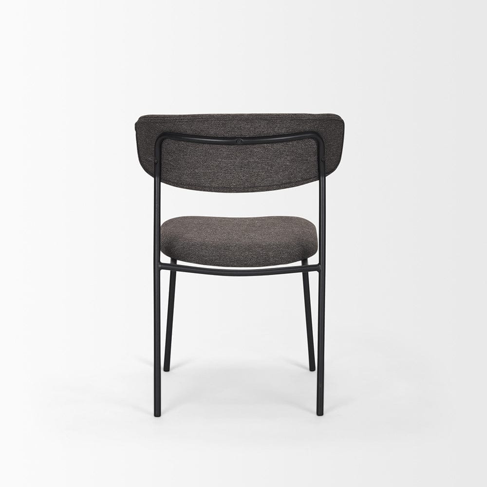 Mercana - Corey Dining Chair w/ Gray Fabric & Matte Black Metal (Set of 2) - 70253 view 4