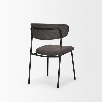 Mercana - Corey Dining Chair w/ Gray Fabric & Matte Black Metal (Set of 2) - 70253 view 5