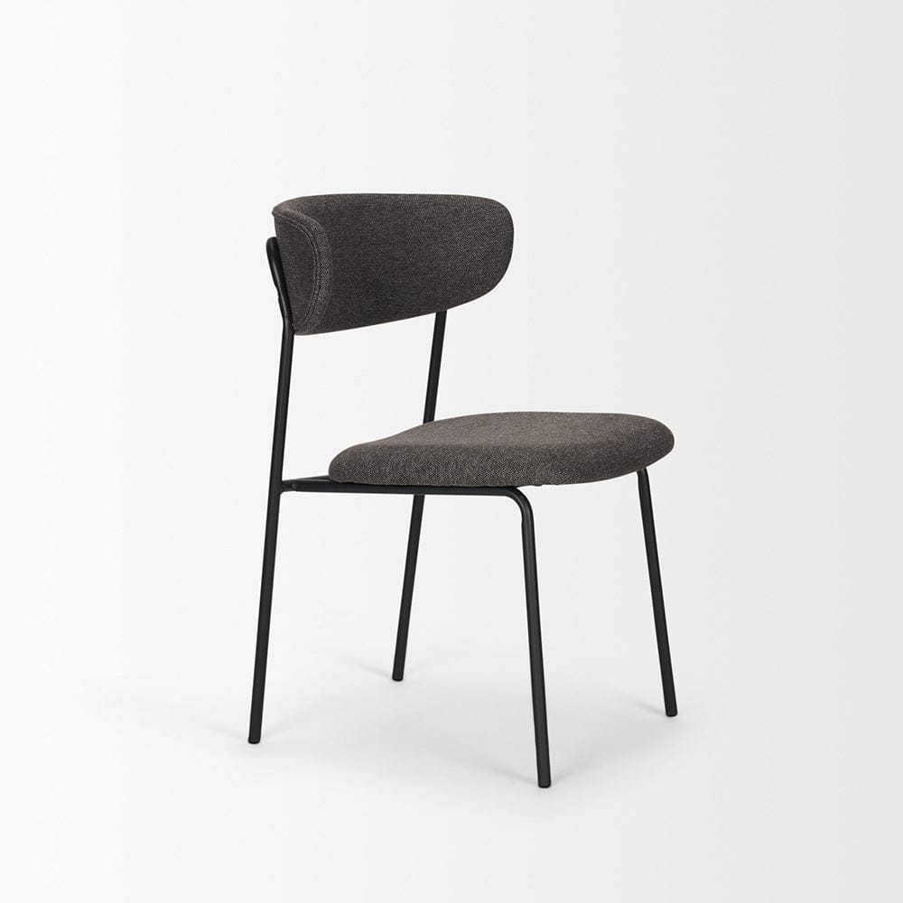 Mercana - Corey Dining Chair w/ Gray Fabric & Matte Black Metal (Set of 2) - 70253 view 6