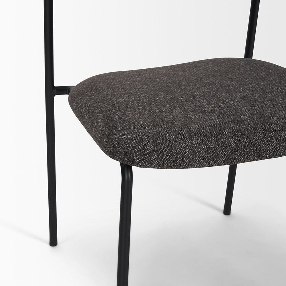 Mercana - Corey Dining Chair w/ Gray Fabric & Matte Black Metal (Set of 2) - 70253 view 8