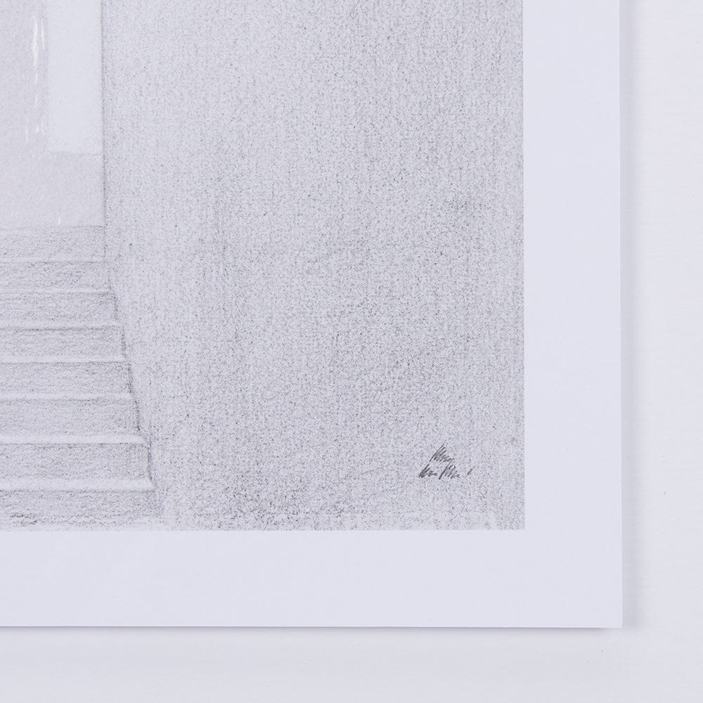 Mercana - Corridor I by Mercana Studio a Hand Embellished Textured Framed Art Print Matted under Glass - 14137 view 6