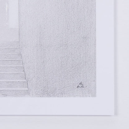 Mercana - Corridor I by Mercana Studio a Hand Embellished Textured Framed Art Print Matted under Glass - 14137 view 6