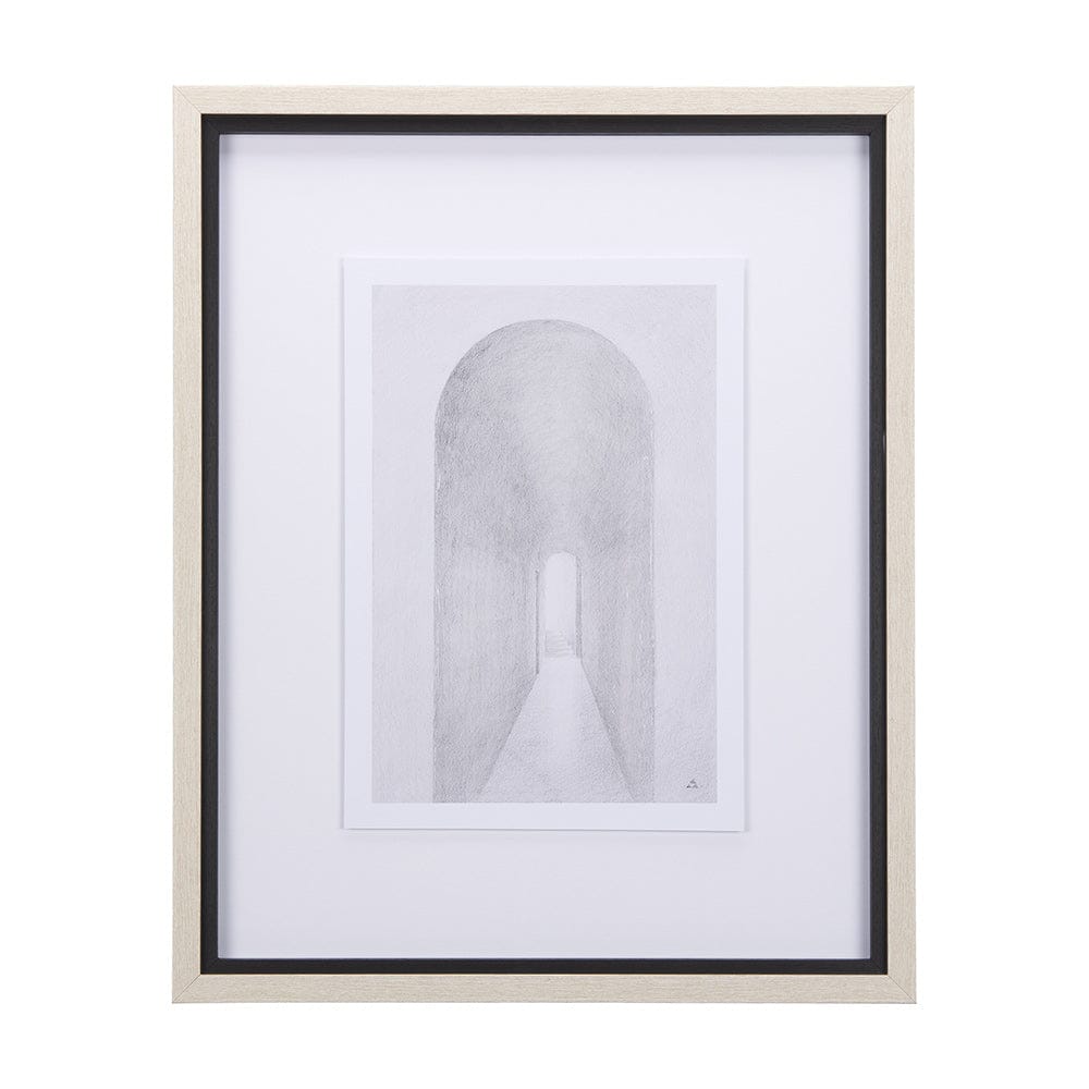 Mercana - Corridor II by Mercana Studio a Hand Embellished Textured Framed Art Print Matted under Glass - 14138 view 1